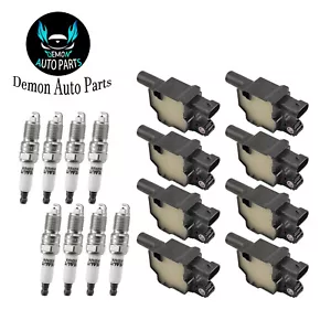 Set of 8 Ignition Coil & Spark Plug For 2007-2016 Cadillac Escalade 6.2L UF413 - Picture 1 of 10