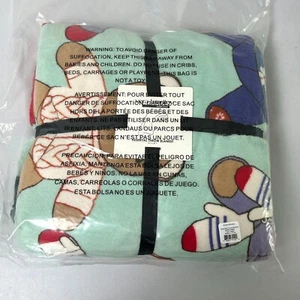 Vera Bradley Essential Throw Blanket Toasty Teddies Fleece 80" x 50" Bears NWT - Picture 1 of 8