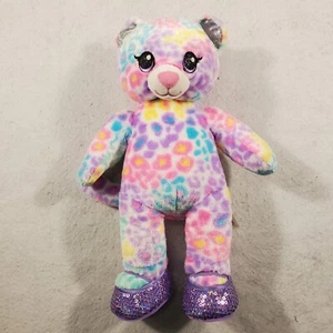 Build A Bear Workshop Pastel Rainbow Cheetah Leopard Stuffed Animal Toy Plush - Picture 1 of 8