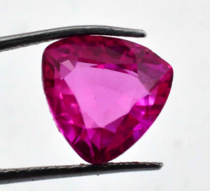 GIE CERTIFIED 4.25 Ct NATURAL PINK Sapphire TRILLION Cut Loose Gemstone