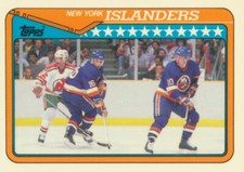 1990-91 Topps Tiffany #315 NEW YORK ISLANDS - Team Card