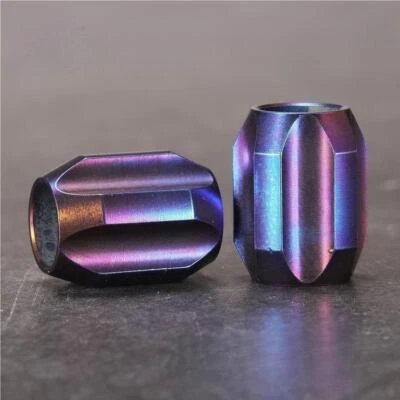 2PCS Titanium Knife Lanyard Bead Paracord Necklace Pendant Bracelet EDC Charm - Image 1 of 2