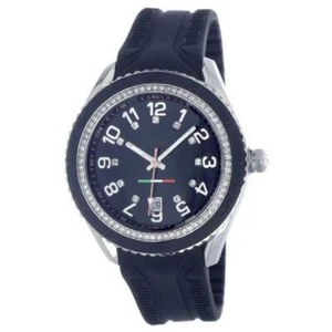T10 MARACUJA WATCH IN SILICON , 3 SPHERES AND STRASS T10-C009N, BLACK - Imagen 1 de 1