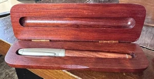 Levinger Fountain Pen Iridium Tip Wood Handle Classic Germany - Picture 1 of 8