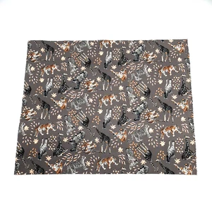 Jungle Animal Zoo Fat Quarter Fabric Square 100% Cotton 18" x 21" Minimum Cut - Picture 1 of 6