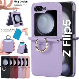 For Samsung Galaxy Z Flip 7 6 5 4 3 5G Shockproof Ring Holder Wallet Case Cover - Picture 1 of 65