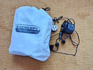 E-Concept Inflatable Single Bed and Pillow in Bag Plus Bestway Electric Pump - Picture 1 of 6