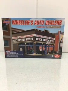 Atlas #6917 Hillside Structure Series "O" Wheeler's Auto Dealers Kit  New in Box - Picture 1 of 2