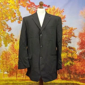 Chaqueta de Traje Calvin Klein Gris Negro 100% Lana. Reino Unido Hombre Talla Grande - Imagen 1 de 10