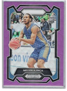2024 Panini Prizm Draft Picks - Purple Wave Prizm Melvin Ajinca #48 (RC) - Picture 1 of 2