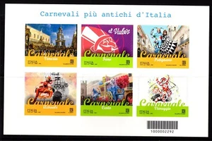 Italian Republic Carnival Sheet 2023 New Rubber Mint Never Hinged - Picture 1 of 1