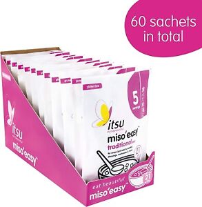 60 x 21g Sachets - itsu Miso'Easy Traditional Instant Miso Soup Long Expiry 2024