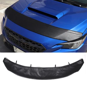 Leather Front Hood Cover End Bra Protector Fit For Subaru WRX STI 2022-2023 - Picture 1 of 14