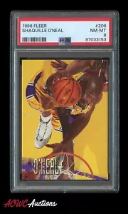 1996 Fleer #206 Shaquille O'Neal PSA 8 (NM-MT) - Picture 1 of 2