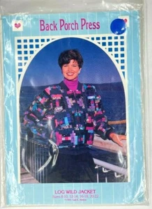 1991 Back Porch Press Log Wild Jacket Quilting Patchwork Pattern Neu - Bild 1 von 4