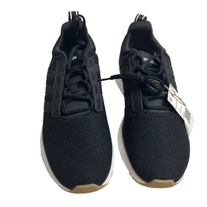 Adidas Racer TR21 Sneakers Mens 9.5 Black Gum Lightweight Running Walking Shoes - Picture 1 of 11