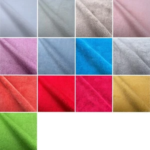 Bamboo Towelling Anti-Bacterial Plain Soft Silky Breathable Clothing Fabric - Picture 1 of 66