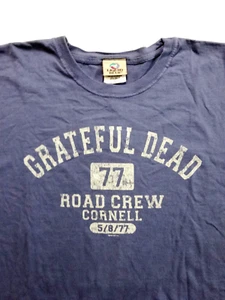 Camiseta Grateful Dead 1977 Road Crew Cornell 5/8/77 Ithaca 2000 PIB L Nueva - Imagen 1 de 9