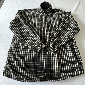 Austin Clothing Company Shirt Men’s XL Long Sleeve Button Black Plaid - Picture 1 of 10