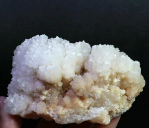 Hermosa muestra mineral de racimo de cristal de cuarzo de calcita amarilla natural de 1,23 lb - Imagen 1 de 12