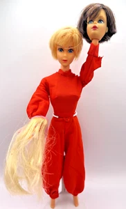 Blonde and Brunette Hair Fair Barbie Heads On Japan TNT Body in Harem-m-m's - Picture 1 of 20