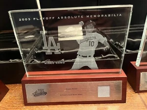 2003 Playoff Absolute Memorabilia Hideo Nomo Game Worn JerseyRelic Glass 166/200 - Picture 1 of 2