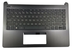 HP 14-DQ 14S-DQ 14S-FQ NEGRO TECLADO PALMREST ESPAÑOL SPANISH Keyboard L61504 - Zdjęcie 1 z 2