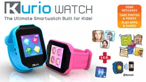 KURIO Kids Smart Watch Bluetooth Camera Speaker Mic Text Call Audio Video Games - Picture 1 of 7