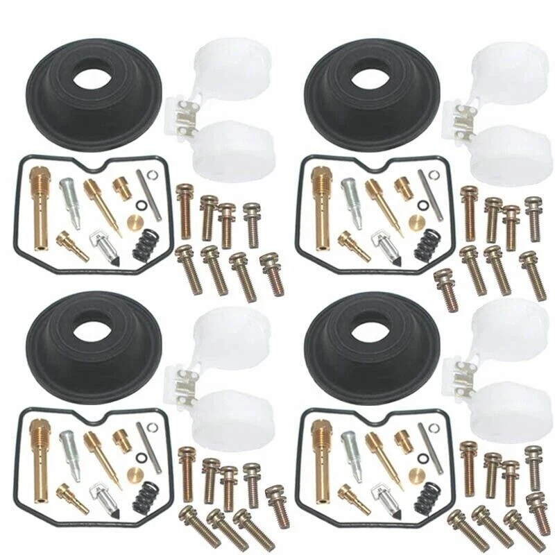 4 FOR Kawasaki ZX750F 1987-1990 Ninja 750R Carburetor Repair Kit Diaphragm Float Foto 1 de 3