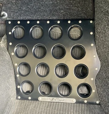 Custom Riveted Footrest for Classic Volkswagen Beetle Sedan Black/Silver rivets - Image 1 of 3