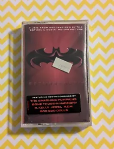 Batman & Robin Soundtrack (1997 Cassette) Smashing Pumpkins R.E.M. Goo - Sealed - Picture 1 of 7