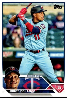 2023 Topps Royal Blue Jorge Polanco Minnesota Twins #515 - Image 1 of 2