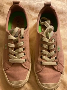 Scarpa sneaker stringata Cariuma donna taglia 7,5 rosa cotone biologico tela indossata una volta - Foto 1 di 5