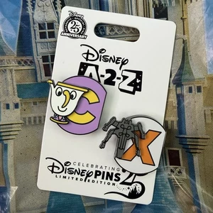 Disney 2025 Colección de Pines de la A a la Z “C” y “X” Chip y X-Wing LE 1250 Juego de 2 Pines - Imagen 1 de 1