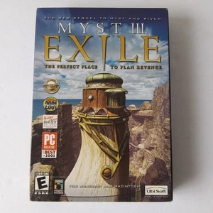 Myst III (3) Exile PC Spiel CD (Big Box) mit Benutzerhandbuch Top Zustand - Bild 1 von 10