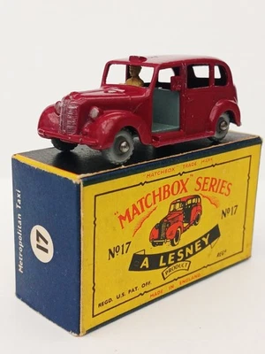 Matchbox Series Lesney No17c Austin Metropolitan Taxi GPW MUY NUEVO EN CAJA Caja Original  Foto 1 de 4
