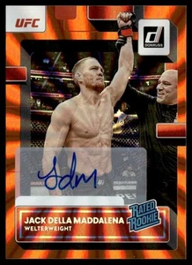 2023 Donruss Rated Rookie UFC Orange Laser Auto Jack Della Maddalena #208 - Foto 1 di 2
