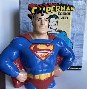 Superman TM & DC Comics 1997 Clay Art Cookie Jar - Picture 1 of 21