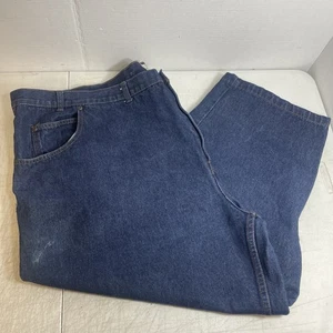 Duke Authentic Fit Jeans Size 54S Blue 5 Pockets Superior Quality tapered leg - Picture 1 of 13