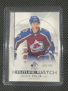 Jason Polin - 2024-25 SP Authentic Future Watch RC /999 - Avalanche - Bild 1 von 2