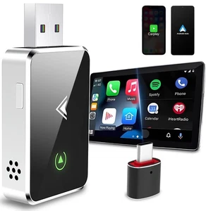 Wireless Carplay Adapter for Apple iPhone & Android Auto Adapter 2 in 1,2025 ... - Picture 1 of 9