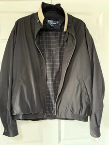 Polo Ralph Lauren Jacke schwarz gefüttert Reißverschluss Größe L Herren TOP - Bild 1 von 10