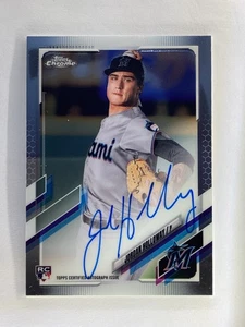 Autógrafos de novato Topps 2021 cromados #RA-JHO Jordan Holloway RC Marlins automático - Imagen 1 de 2