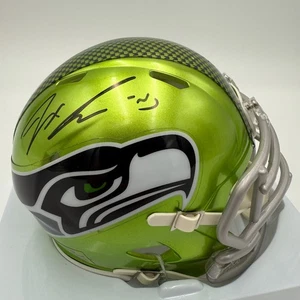 JAXON SMITH-NJIGBA SIGNED SEATTLE SEAHAWKS FLASH SPEED MINI HELMET - FANATICS - Picture 1 of 6