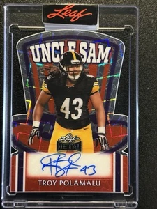 2025 Leaf Independence Steelers Troy Polamalu Auto Die Cut Silver True #d 1/1 - Picture 1 of 2