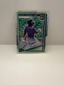 2025 Donruss Baseball - Kaelen Culpepper - #120 Optic Silver Auto Rookie - Picture 1 of 1