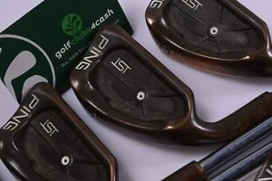 Left Hand Ping ISI BeCu Irons / 3-PW+SW / White Dot / Regular Flex Ping Z-Z 65 - Picture 1 of 7