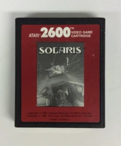 Solaris (Atari 2600, 1986) Red Label Authentic Cartridge Only - Picture 1 of 4