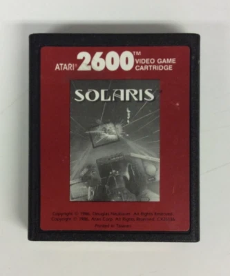 Solaris (Atari 2600, 1986) Red Label Authentic Cartridge Only - Image 1 of 4