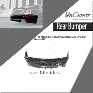 Partial Carbon Black Sa*ils Style Rear Bumper Lip For 15-20 Rolls- Royce Wraith - Picture 1 of 24